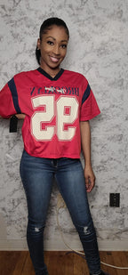 Oversized Graphic "Brooklyn" Jersey Top