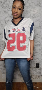 Oversized Graphic "Brooklyn" Jersey Top
