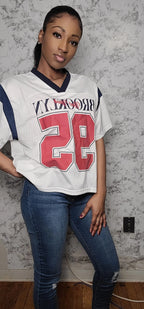 Oversized Graphic "Brooklyn" Jersey Top