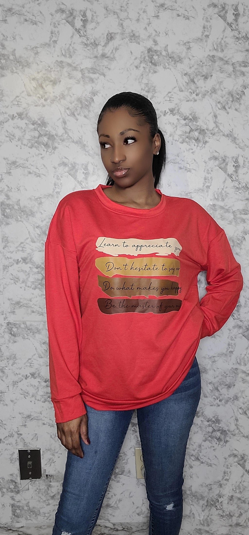 Positive Affirmations Oversized Sweatshirt