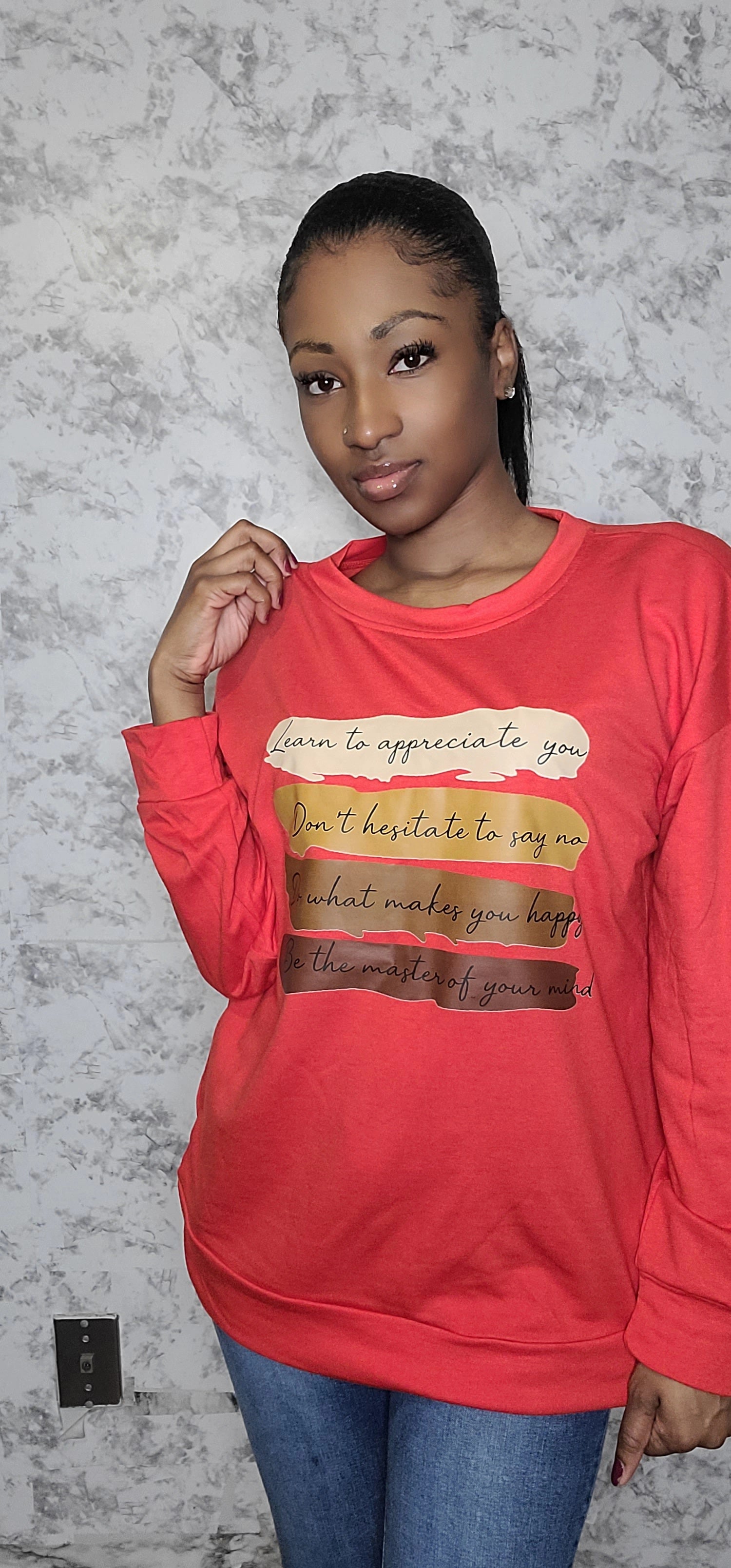 Positive Affirmations Oversized Sweatshirt