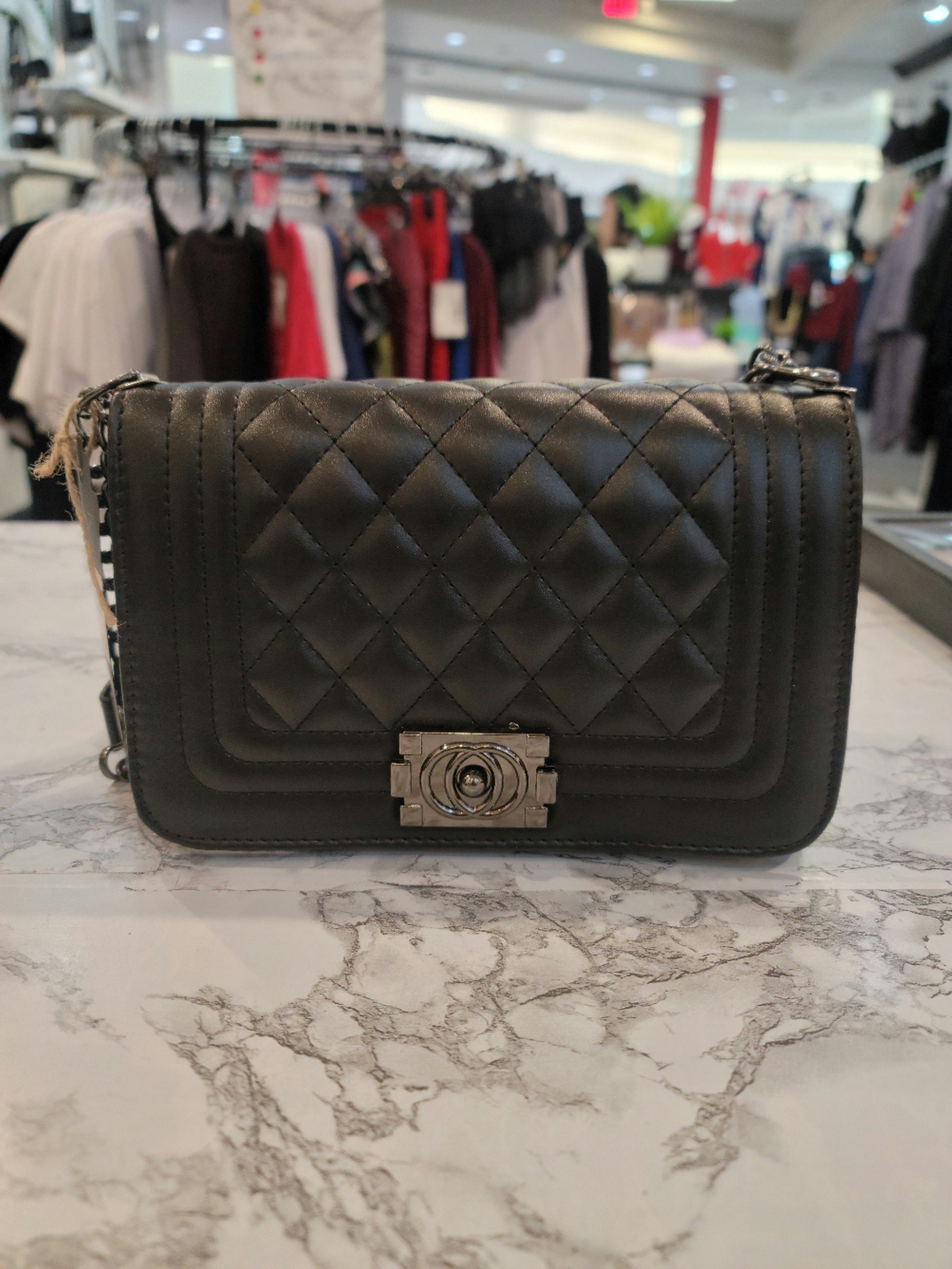 Stitched Design Crossbody Bag