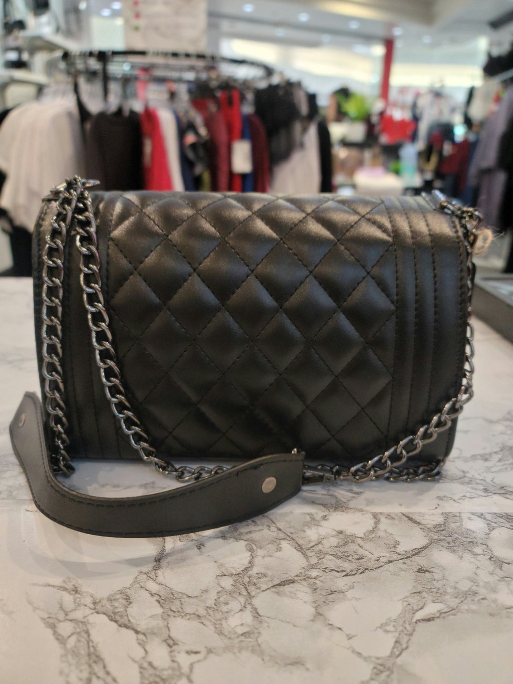 Stitched Design Crossbody Bag