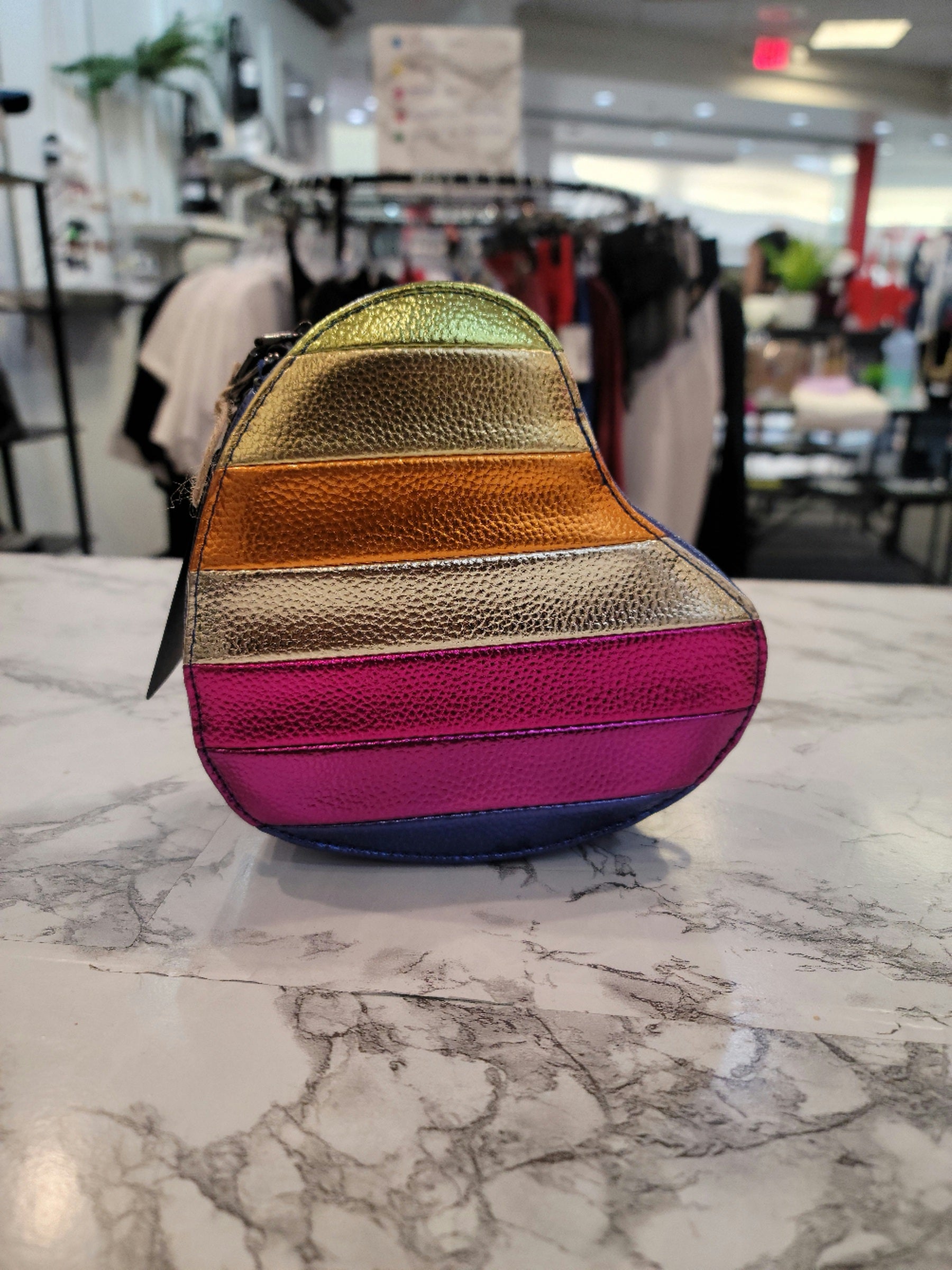 Multi Colored Heart Shaped Bag