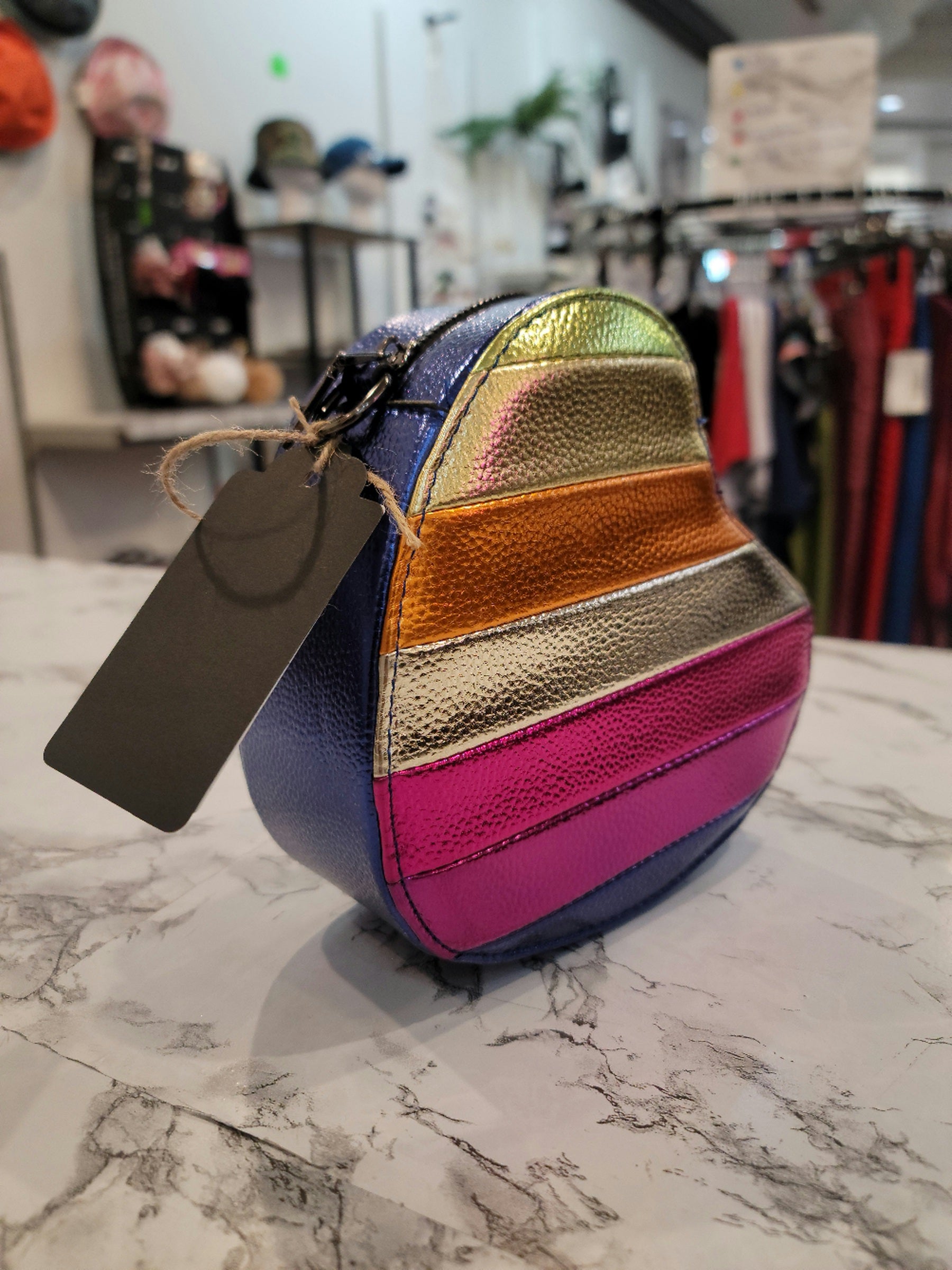 Multi Colored Heart Shaped Bag