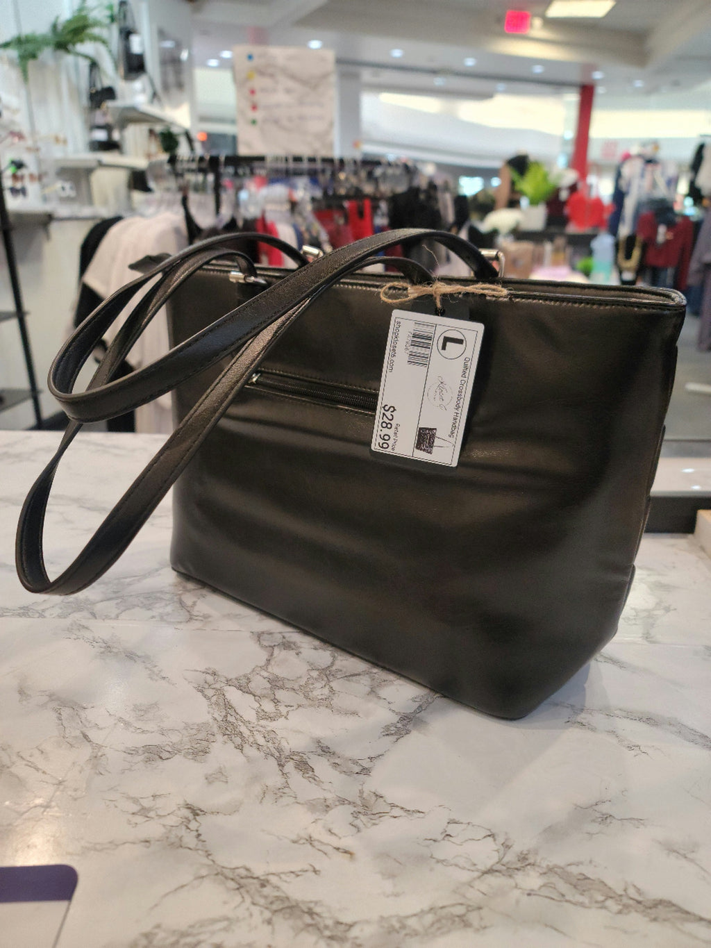 Quilted Leather Shoulder Handbag