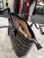 Quilted Leather Shoulder Handbag