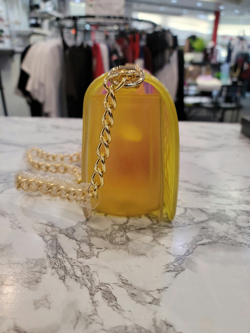 Yellow & Pink Jelly Crossbody Bag