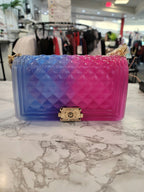 Blue & Pink Jelly Crossbody Bag