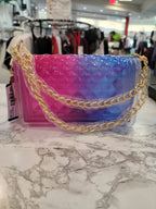 Blue & Pink Jelly Crossbody Bag