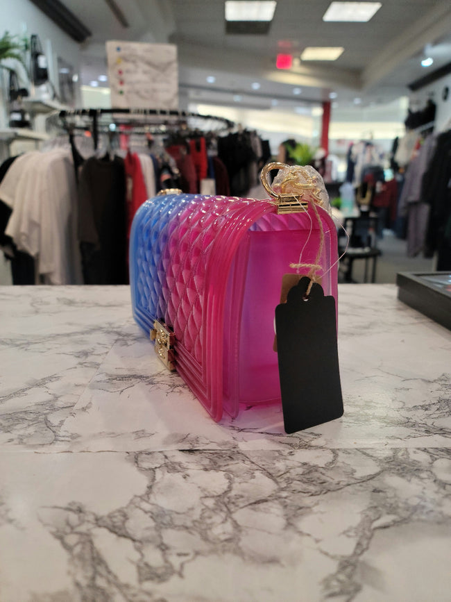 Blue & Pink Jelly Crossbody Bag Main Image