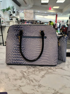 Leather Alligator Two-in-One Handbag