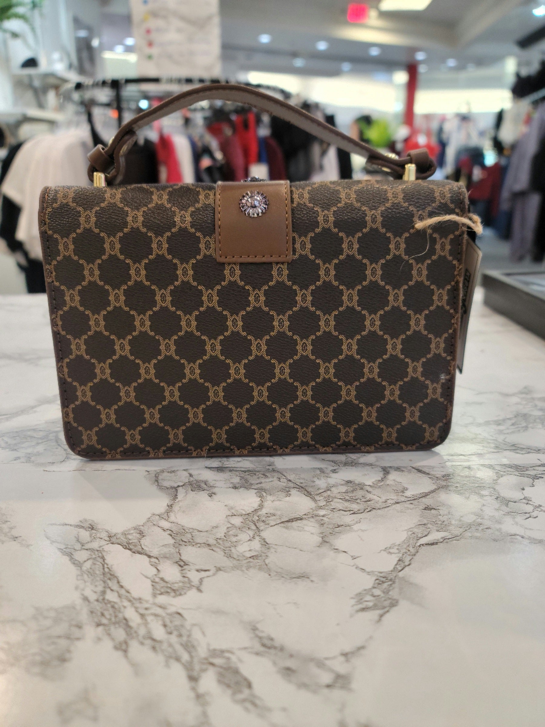 Brown Tiled Fall Crossbody Bag