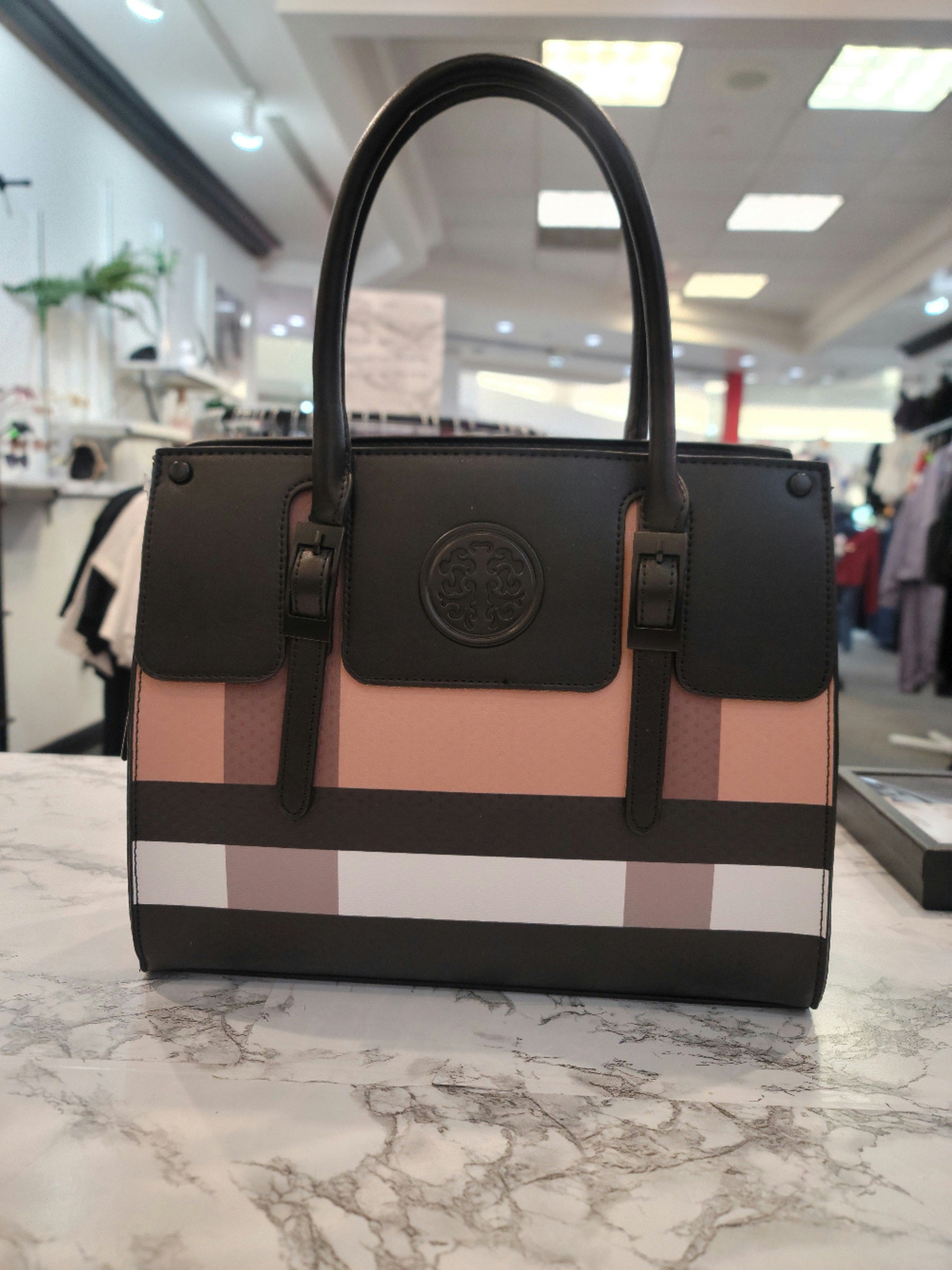 Large Brown Multi Shoulder Handbag