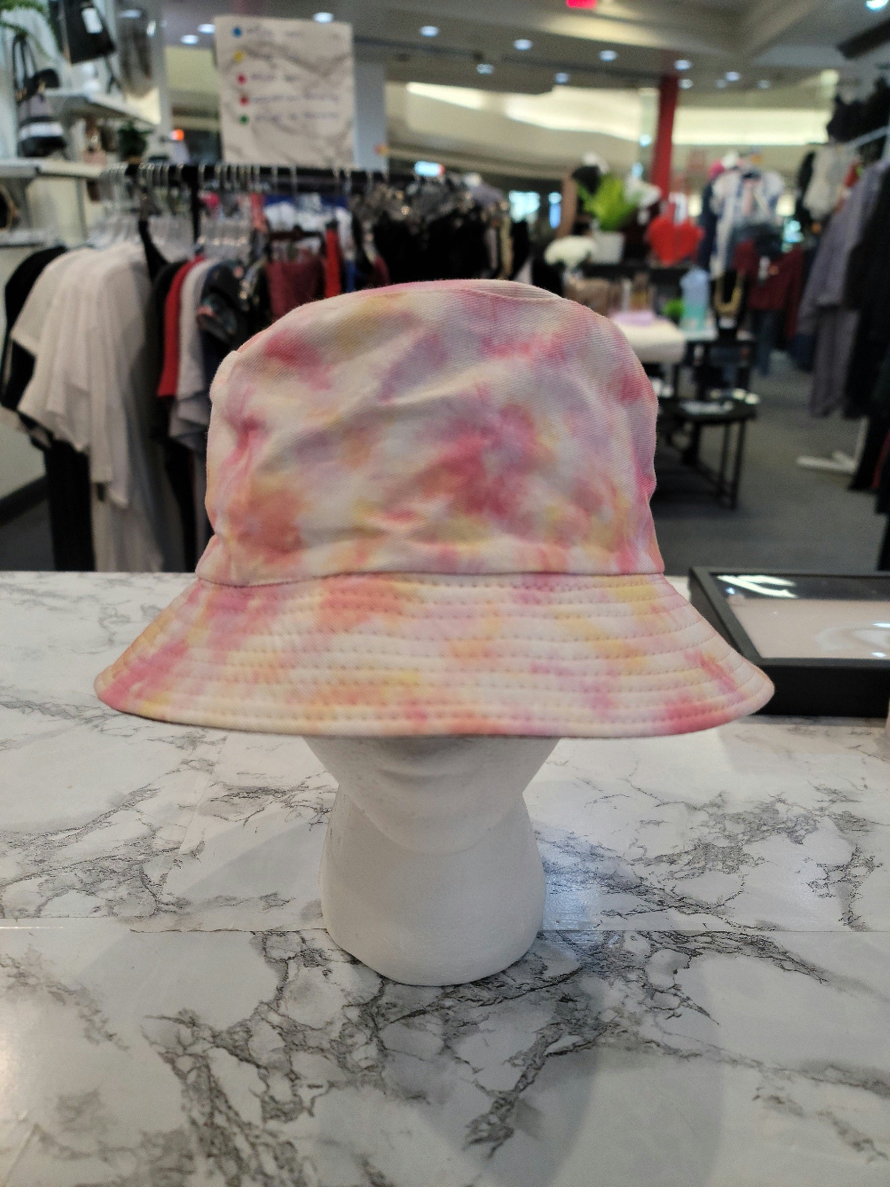 Pink/White Multi Bucket Hat