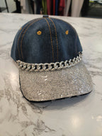 Bling Distressed Ball Cap