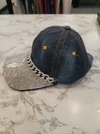 Bling Distressed Ball Cap
