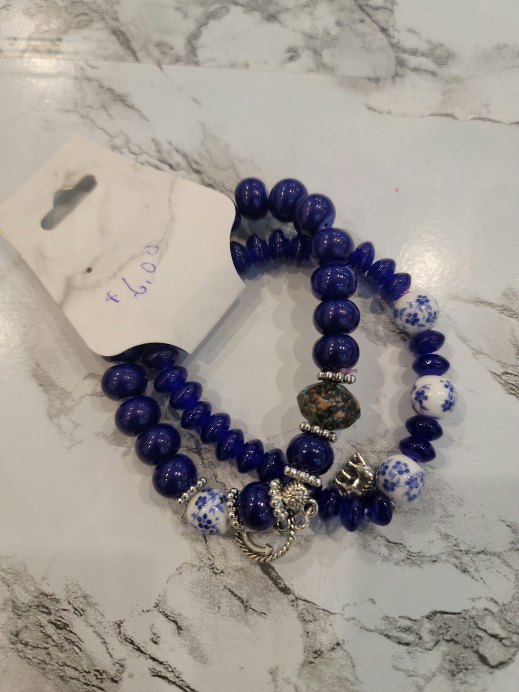 Blueberry Cream Two-Piece Bracelet Set