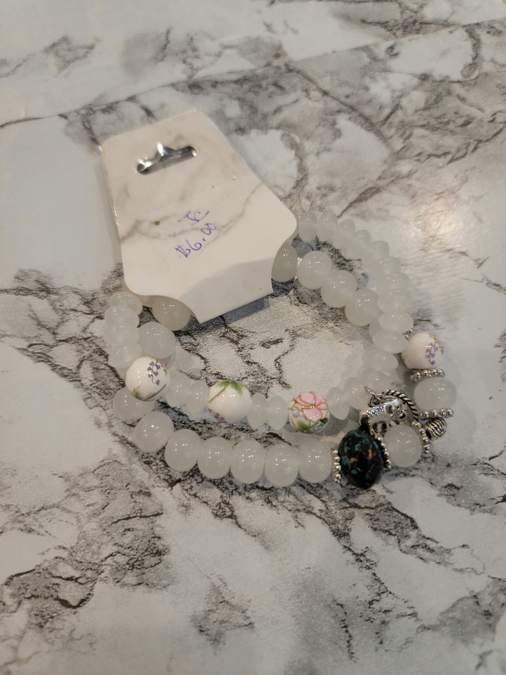 Just A Girl Two-Piece Bracelet Set