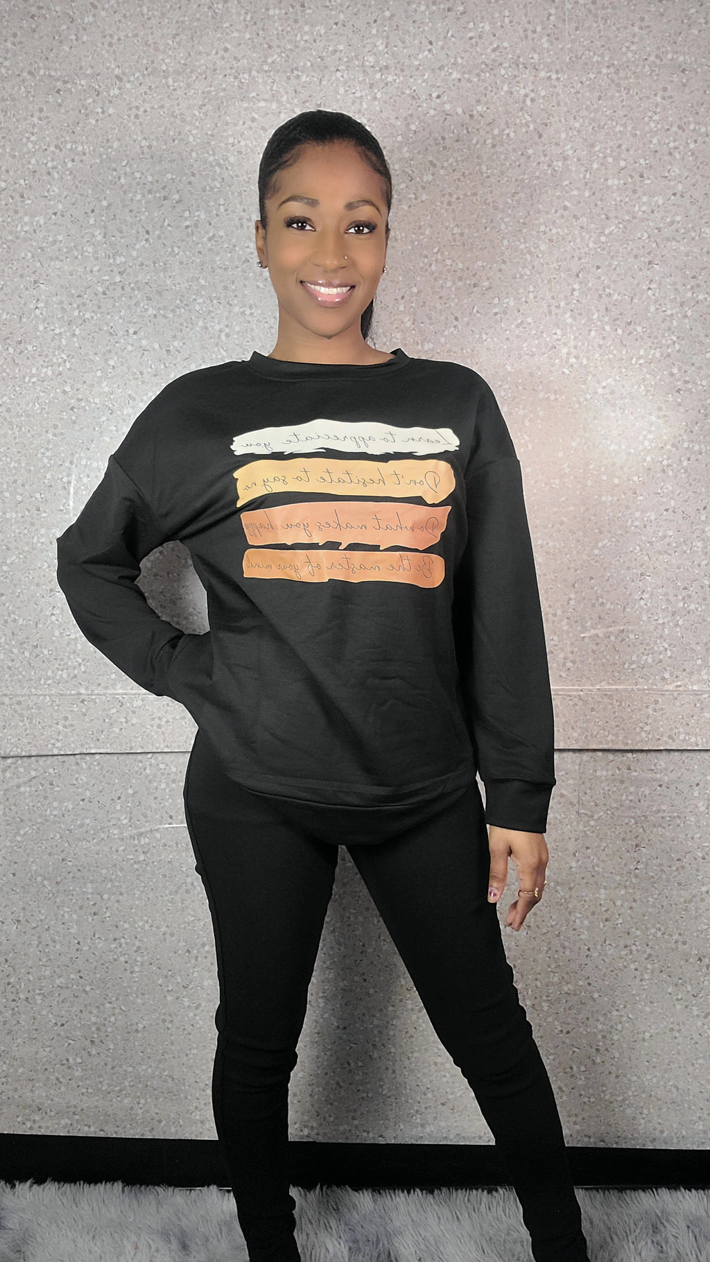 Positive Affirmations Oversized Sweatshirt