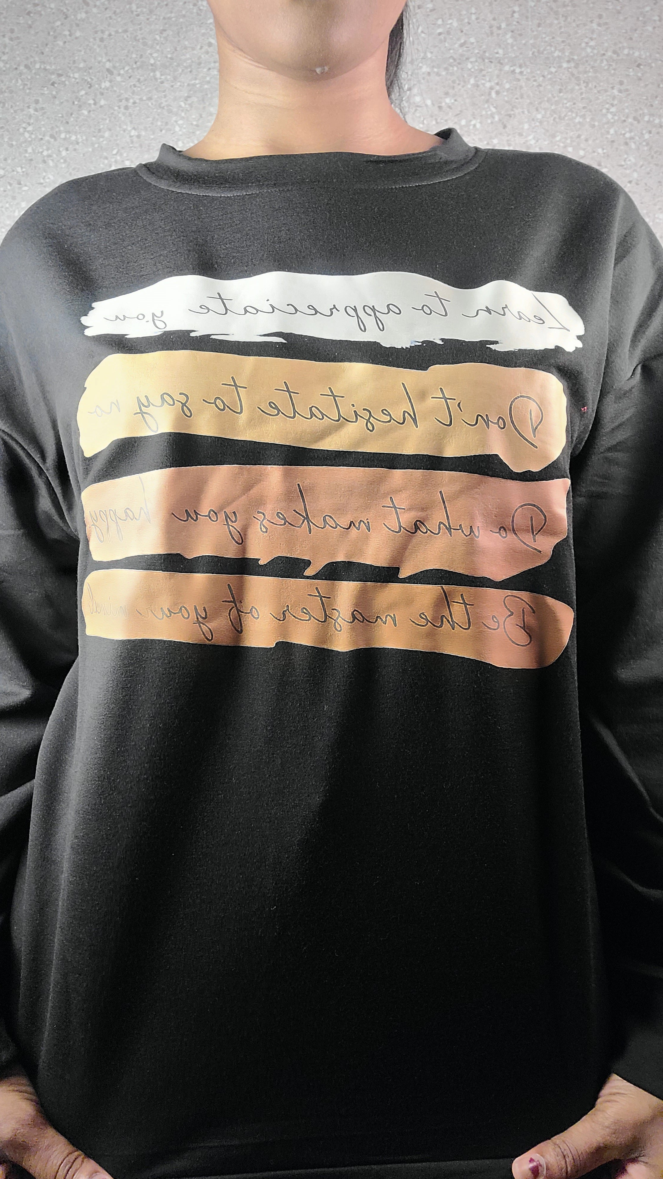 Positive Affirmations Oversized Sweatshirt