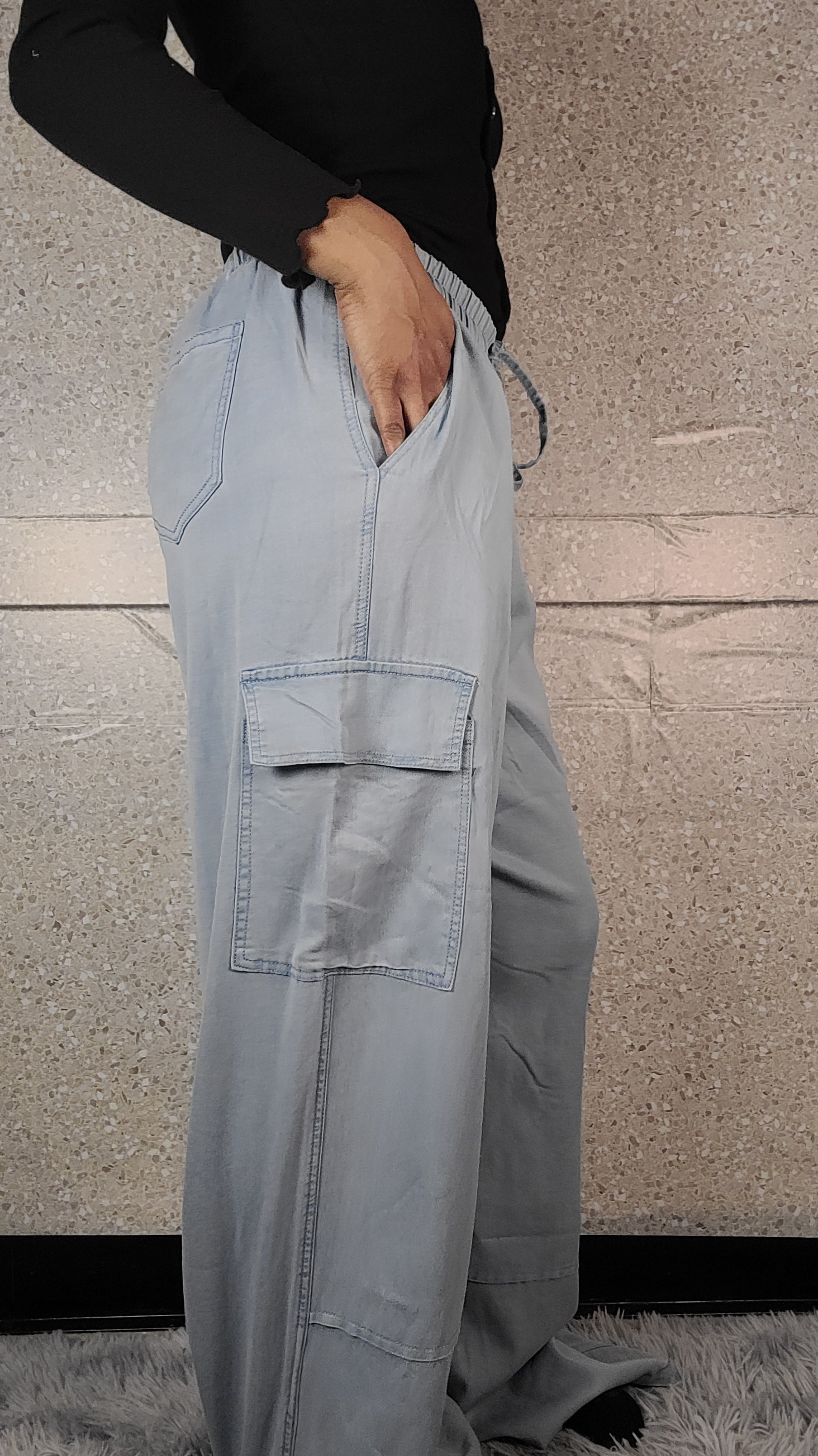 Lightweight Baggy Tencel Jogger Pants