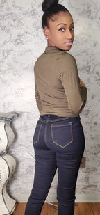 Long Sleeve Two Way Zip W/Collar