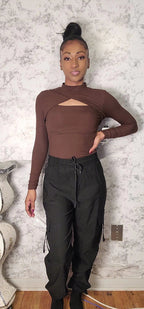 Drawstring Ankle Cargo Pants