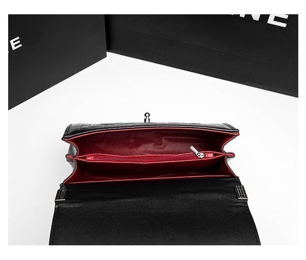 Stitched Design Crossbody Bag