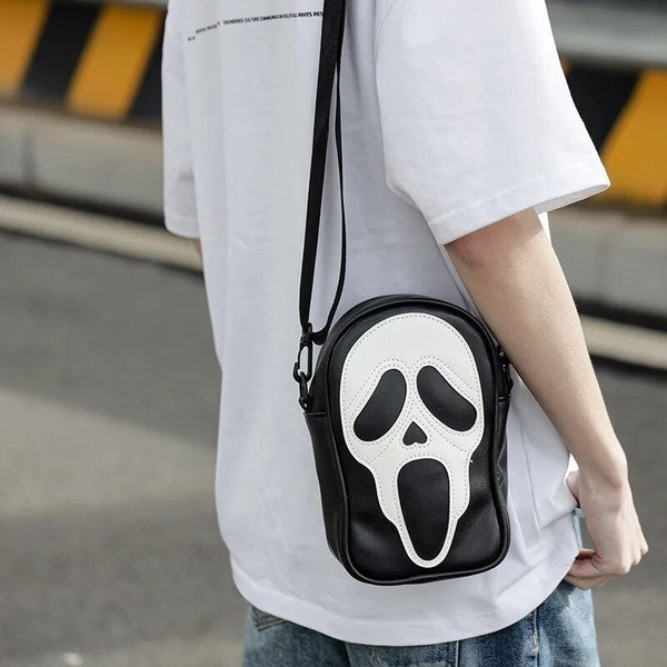 Spooky Ghostface Crossbody Bag