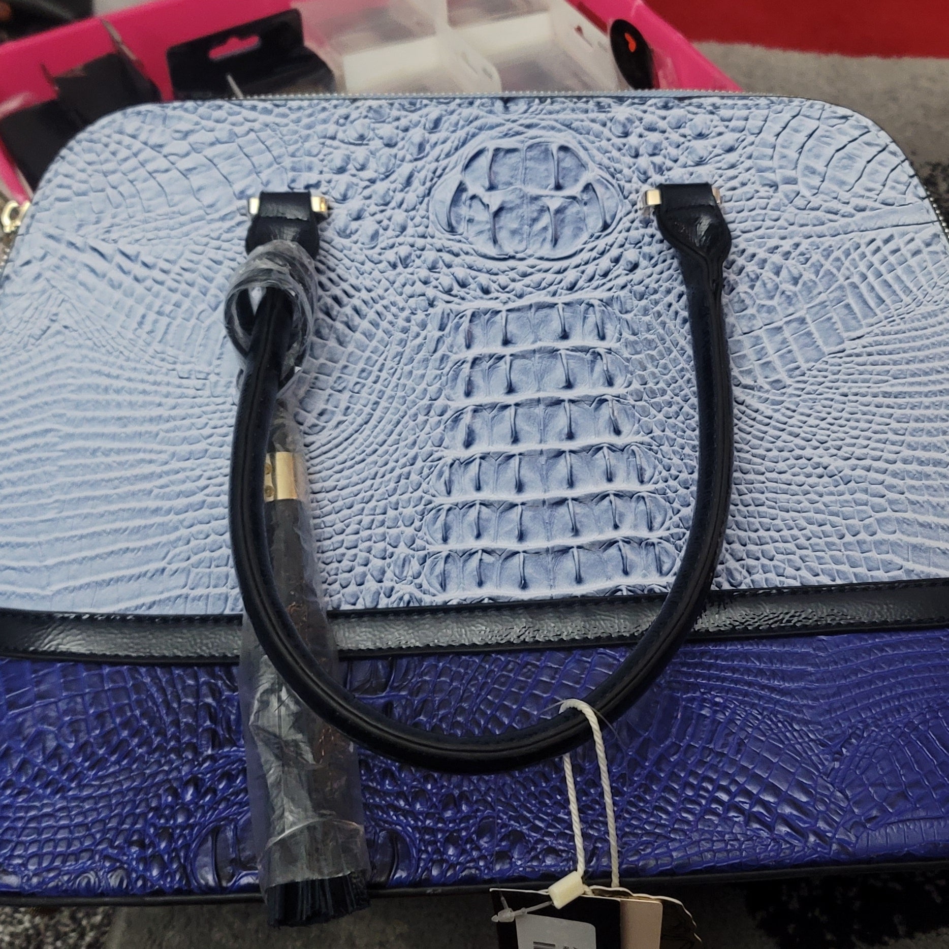 Leather Alligator Two-in-One Handbag